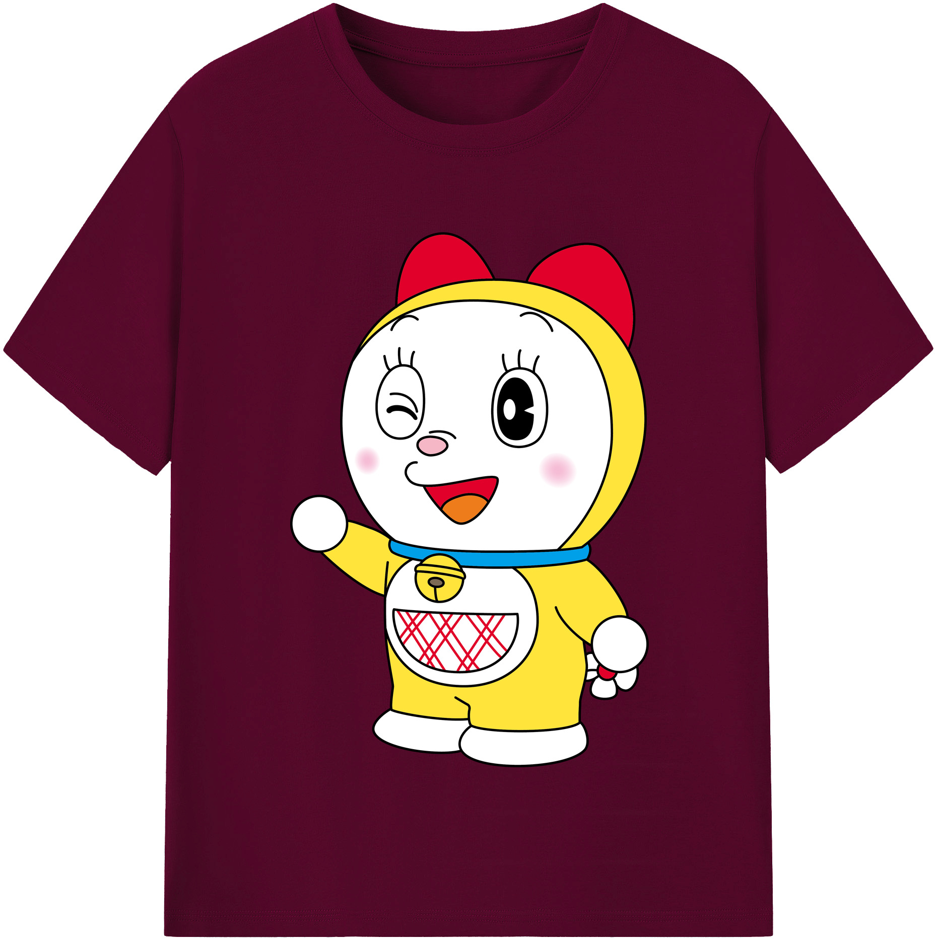 （画像用） ドラえもん ドラミ Doraemon Dorami レディースカジュアルプリントTシャツ（綿100％）